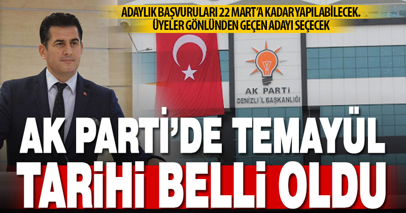 Ak Parti’de adaylık başvuru tarihi uzatıldı, temayül tarihi belli oldu