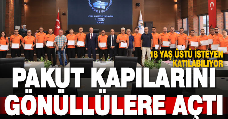 PAKUT kapılarını gönüllülere açtı