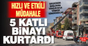 Denizli’de bir evin balkonunda çıkan yangın söndürüldü