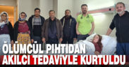 Ölümcül pıhtıdan Egekent’te uygulanan akılcı tedaviyle kurtuldu