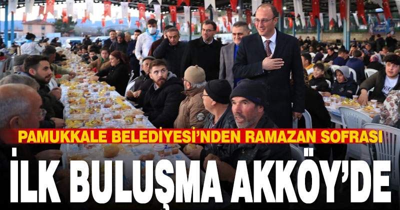 Pamukkale Belediyesi ramazanın güzelliğini Akköy’e taşıdı