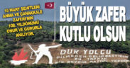 Protokolden Çanakkale Zaferi mesajları