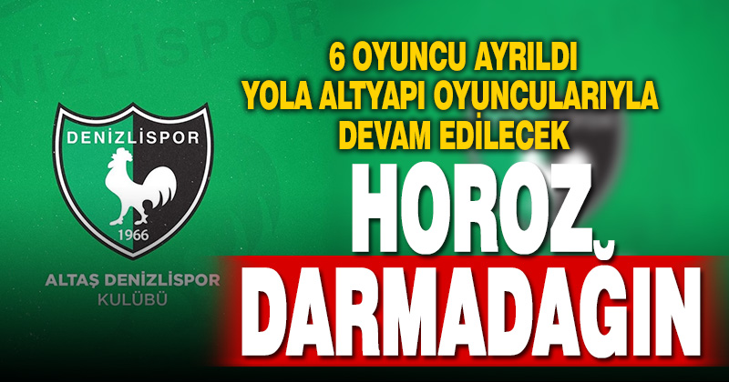 Denizlispor’da oyuncular havlu attı