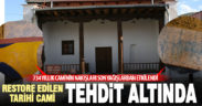 Restore edilen tarihi caminin nakışları rutubet tehdidi altında