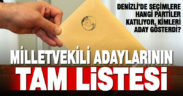 Denizli’de seçime katılacak partiler ve milletvekili adaylarının tam listesi
