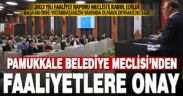 Pamukkale Belediyesi 2022 yılı faaliyet raporu kabul edildi