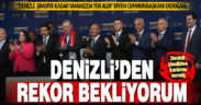 Cumhurbaşkanı Erdoğan Denizli’de konuştu: Denizli’den rekor katılım bekliyorum
