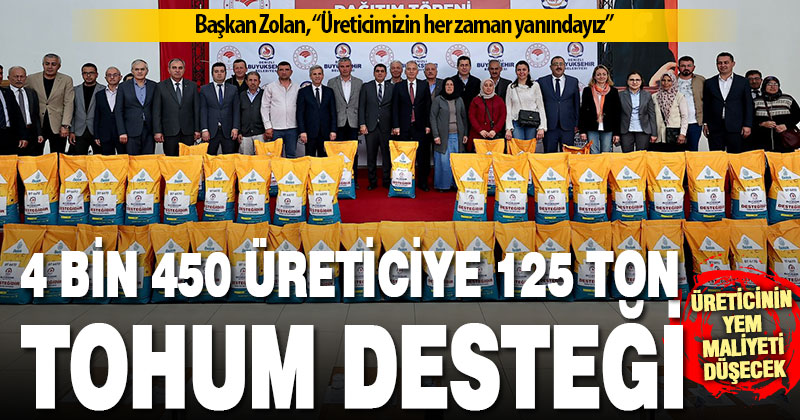 Büyükşehir’den 4 bin 450 üreticiye 125 tonluk silajlık mısır tohumu
