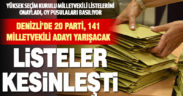 YSK milletvekili listelerini kesinleştirdi