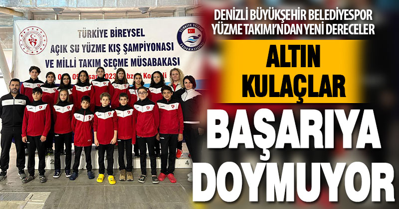Büyükşehir yüzme takımı başarılarına bir yenisini daha ekledi