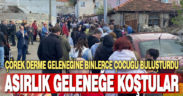 Çörek derme geleneğine binlerce çocuğu buluşturdu