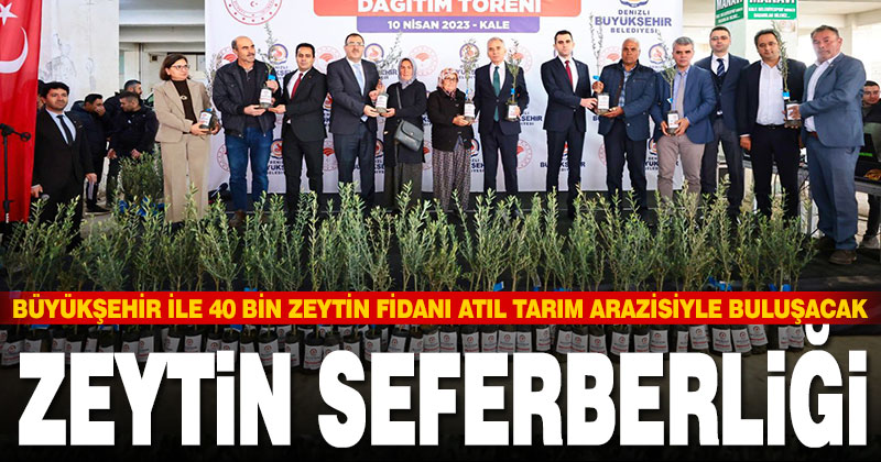 Büyükşehir’den zeytin seferberliği