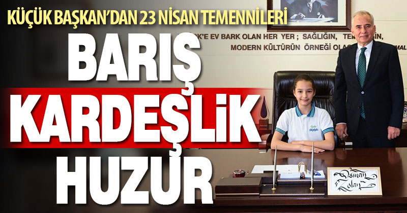 Başkan Zolan, koltuğunu 4. Sınıf öğrencisine devretti
