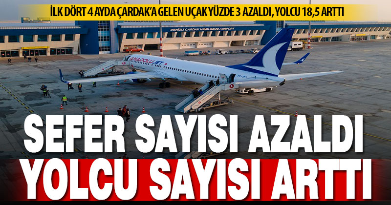 Çardak’a sefer sayısı azalırken, yolcu sayısı arttı