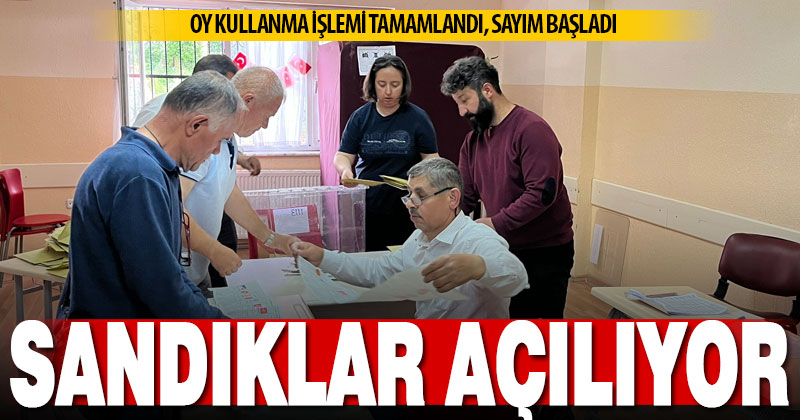 Denizli’de oy kullanma işlemi tamamlandı, sandıklar açılıyor