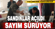 Denizli’de oy sayım işlemleri sürüyor