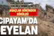Acıpayam’da heyelan meydana geldi
