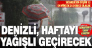 Denizli az güneşli ve yağışlı havanın etkisine giriyor