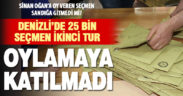 Denizli’de 14 Mayıs’a göre 25 bin seçmen sandığa gitmedi