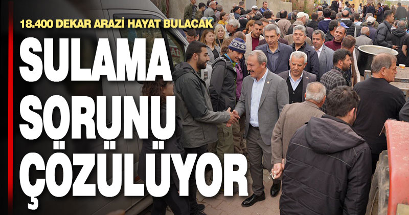 Milletvekili Şahin Tin: Çal’da sulama suyu sorunu çözülüyor