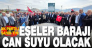 AK Partili Şahin Tin, “Eşeler Barajı can suyu olacak”