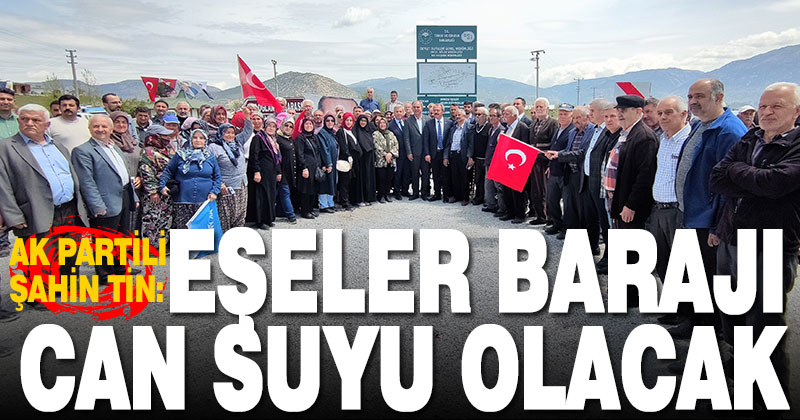 AK Partili Şahin Tin, “Eşeler Barajı can suyu olacak”