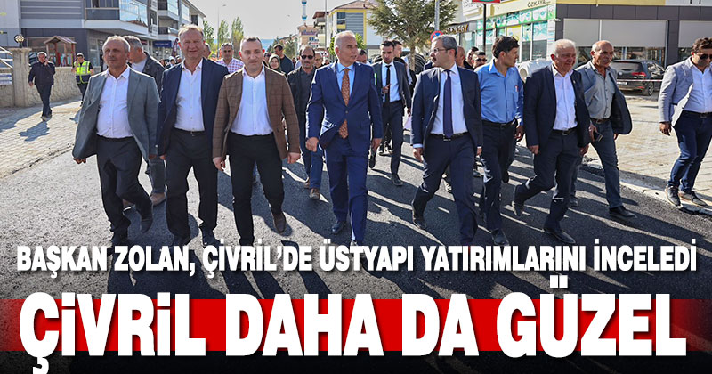 Başkan Zolan, Çivril’de üstyapı yatırımlarını inceledi