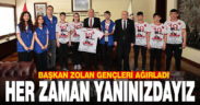 Genç sporculardan Başkan Zolan’a ziyaret