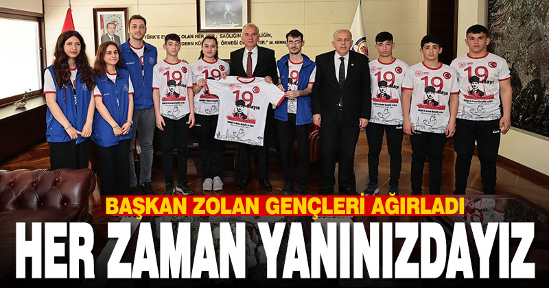 Genç sporculardan Başkan Zolan’a ziyaret