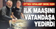 İlk maaşını vatandaşa yedirdi