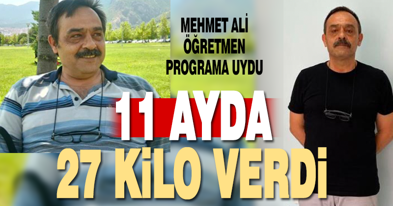 Programa uyup 11 ayda 27 kilo zayıfladı