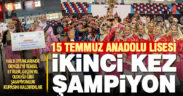 15 Temmuz Anadolu Lisesi, halk oyunlarında ikinci kez Türkiye şampiyonu oldu