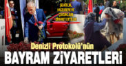 Denizli protokolünden bayram ziyaretleri