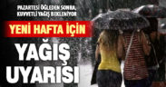 Denizli’ye Pazartesi öğleden sonrası için kuvvetli yağış uyarısı