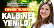 8 aylık bebeğini banyoda yıkarken kalbine yenik düştü