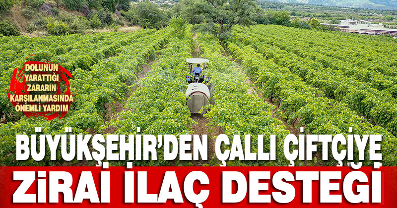 Üreticinin dolu zararı Büyükşehir desteği ile önlenecek