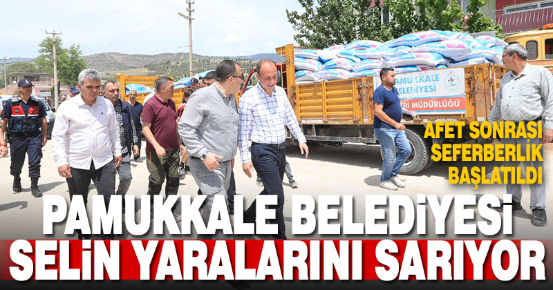 Pamukkale Belediyesi selin yaralarını sarıyor