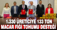 Büyükşehir’den 1.330 üreticiye 133 ton Macar fiği tohumu desteği