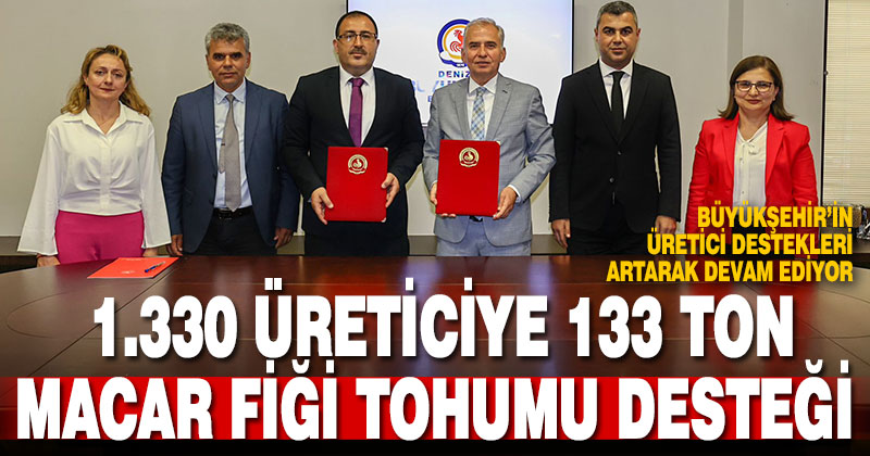 Büyükşehir’den 1.330 üreticiye 133 ton Macar fiği tohumu desteği