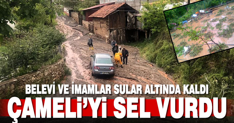 Sel Çameli’nin iki mahallesini vurdu