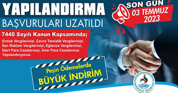 Pamukkale’de yapılandırmada son gün uyarısı