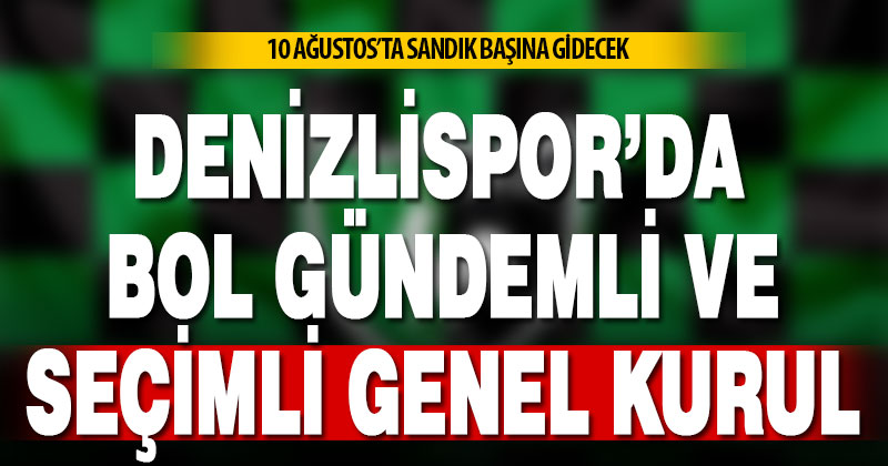 Denizlispor yeni yönetim için sandık başına gidiyor