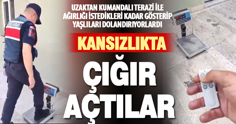 Uzaktan kumandalı terazi ile yaşlıları dolandıran zeytinyağı şebekesi çökertildi