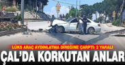 Lüks araç aydınlatma direğine çarptı: 2 yaralı