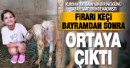 Kaçan kurbanlık keçi, 5 gün sonra boş bir evde bulundu