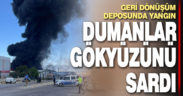 Denizli’de geri dönüşüm tesisinde yangın çıktı