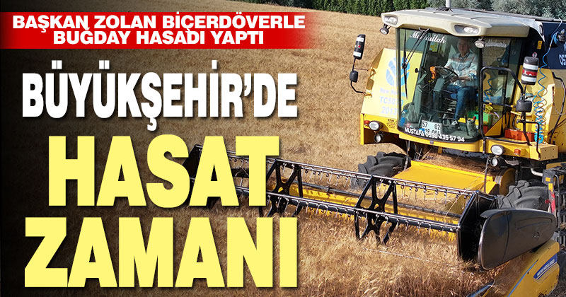 BÜYÜKŞEHİR’DE HASAT ZAMANI