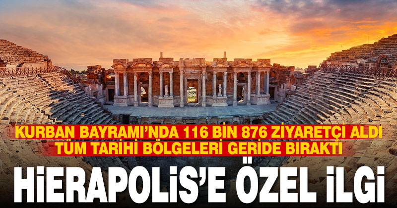 Hierapolis bayramda ziyaretçi akınına uğradı