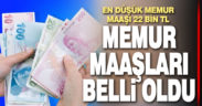 Memur maaşları belli oldu