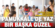 Pamukkale’de yaz bir başka güzel